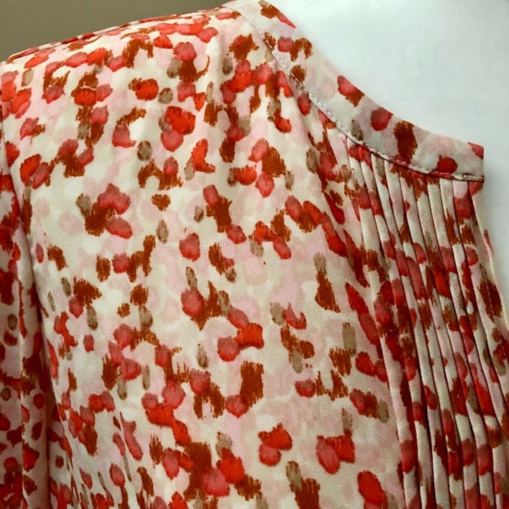 Talbots Popover with Pleated Detail